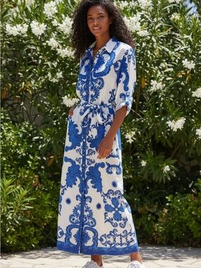 MSK | Dresses | Msk Metallicprint Pleated Blouson Gown | Poshmark